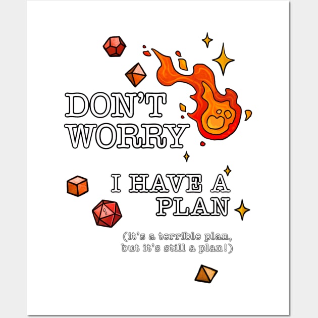 Flawless Planning Skills | Critical fail - DnD Wizard Logic Wall Art by keyvei